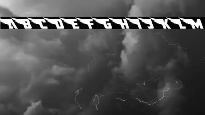 American Kestrel Leftalic Font examples