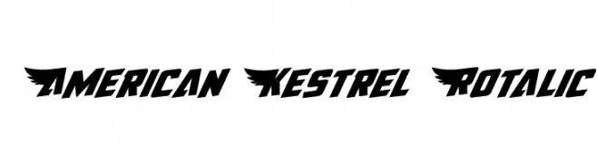 American Kestrel Rotalic  Free Fonts Download