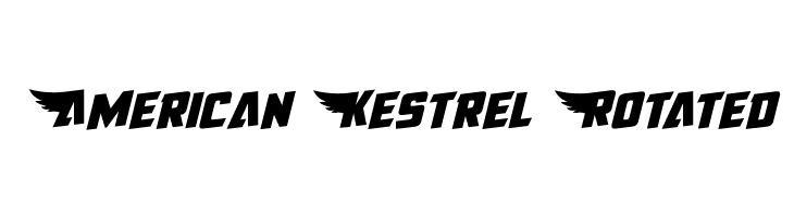 American Kestrel Rotated  免费字体下载