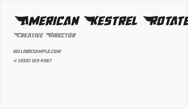American Kestrel Rotated Business Card