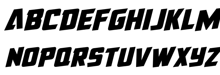 American Kestrel Rotated Font LOWERCASE