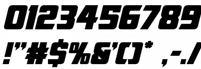 American Kestrel Semi-Straight Font OTHER CHARS