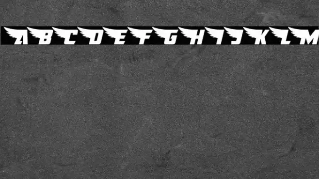 American Kestrel Semi-Straight Font examples