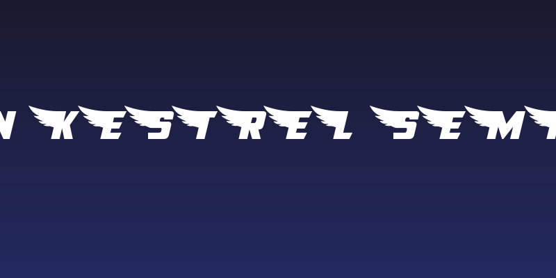 American Kestrel Semi-Straight Social Header