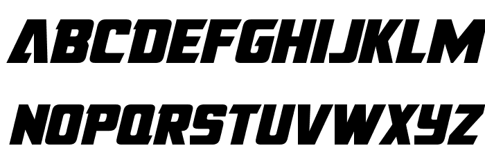American Kestrel Semi-Straight Font LOWERCASE