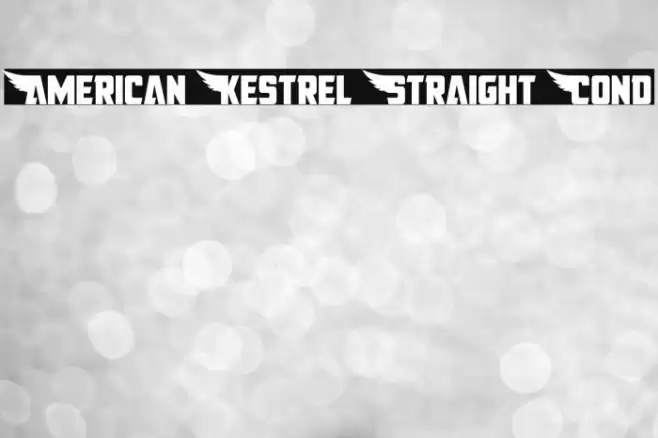 American Kestrel Straight Cond Font examples