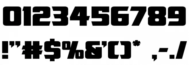 American Kestrel Straight Exp Font OTHER CHARS