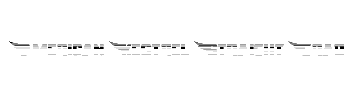 American Kestrel Straight Grad  font caratteri gratis