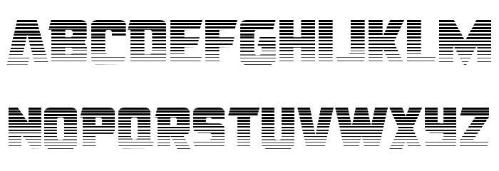 American Kestrel Straight Grad Font LOWERCASE
