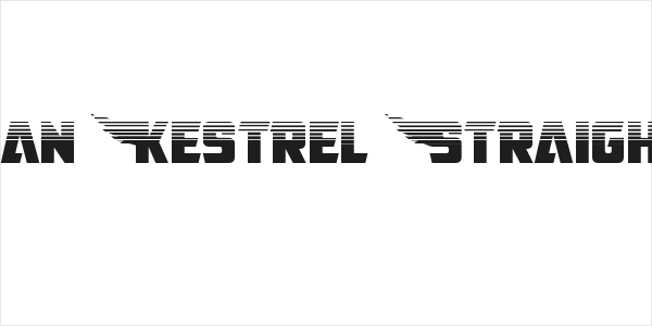 American Kestrel Straight Half Logo