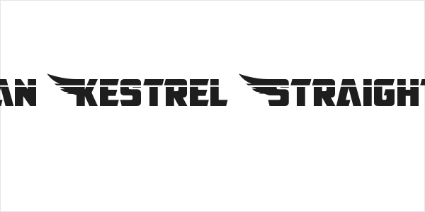 American Kestrel Straight Laser Logo