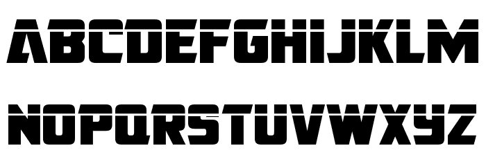 American Kestrel Straight Laser Font LOWERCASE
