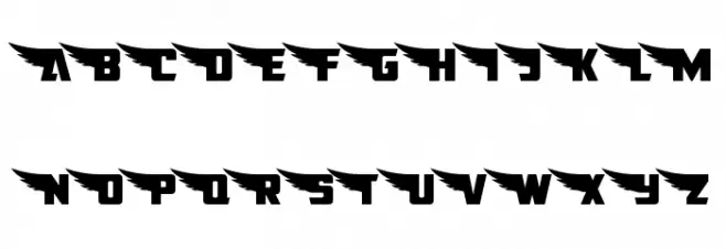 American Kestrel Straight Font UPPERCASE