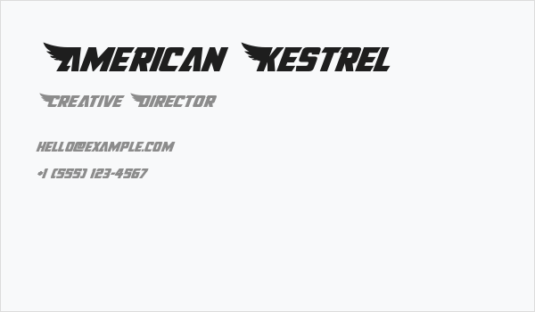 American Kestrel Business Card
