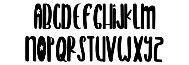 American Kids Schriftart Groß