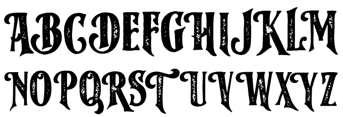American Label Rough Font OTHER CHARS