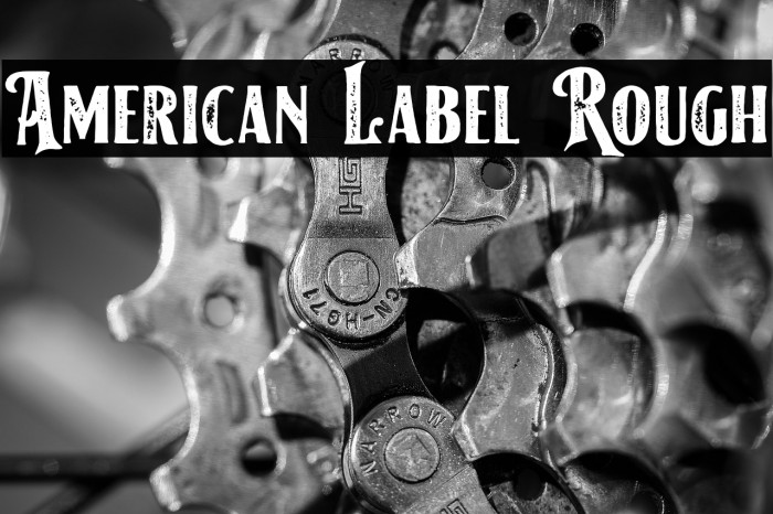 American Label Rough Example 3