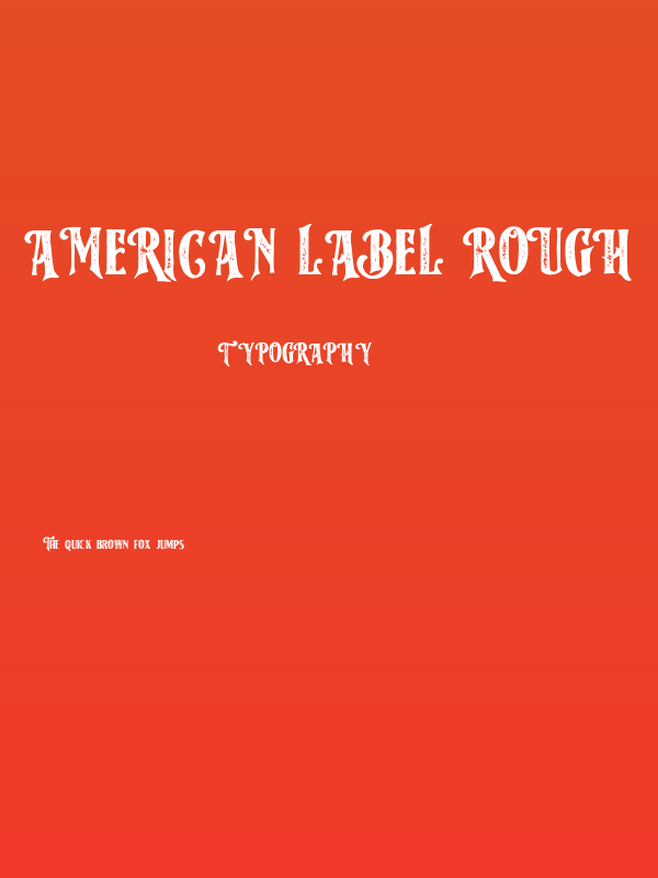 American Label Rough Poster