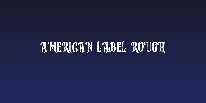 American Label Rough Social Header