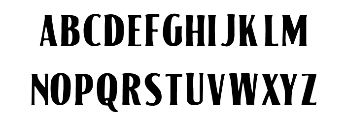 American Label Font LOWERCASE