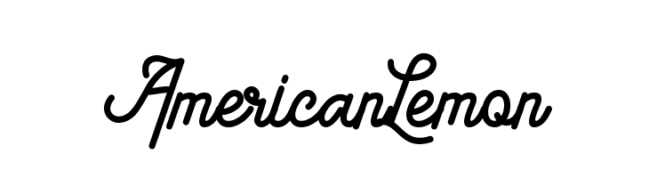 American Lemon  Frei Schriftart Herunterladen