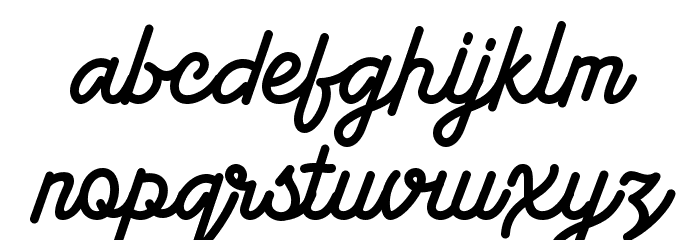 American Lemon Font LOWERCASE