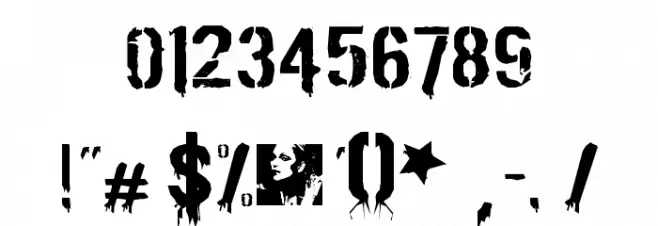 American Life Font OTHER CHARS