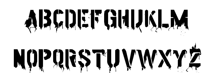 American Life Font LOWERCASE