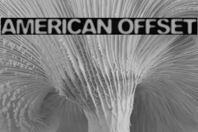 American Offset Font examples