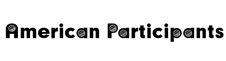 American Participants  Скачать бесплатные шрифты
