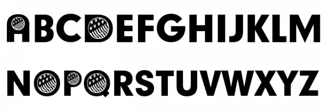 American Participants Font UPPERCASE
