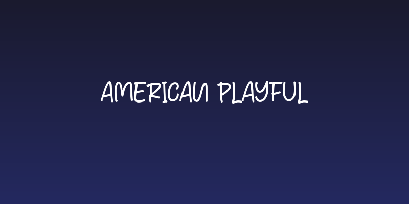American Playful Social Header