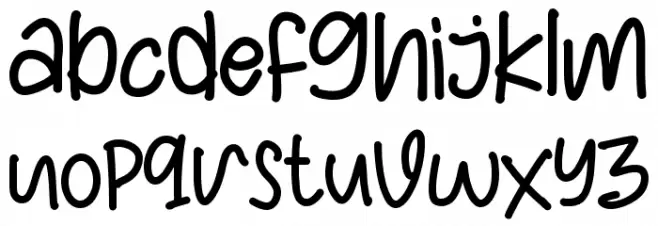 American Playful Caratteri MINUSCOLO