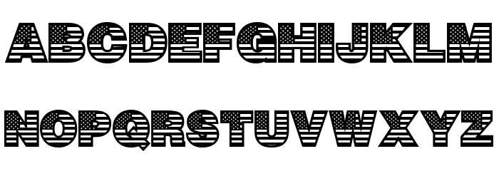 American Pride Font LOWERCASE
