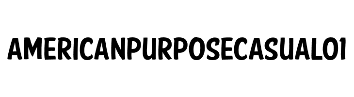 American Purpose Casual 01  Free Fonts Download