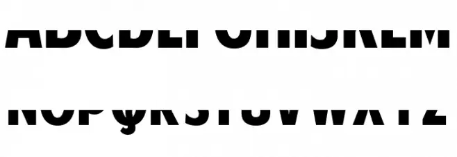 American Purpose STRIPE 1 Bold Italic Caratteri MAIUSCOLE