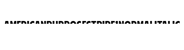 American Purpose STRIPE 1 Normal Italic  Free Fonts Download