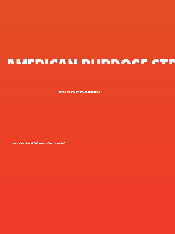 American Purpose STRIPE 1 Normal Italic Poster