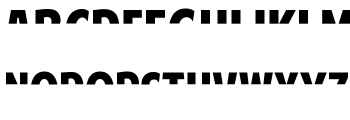 American Purpose STRIPE 1 Normal Italic Font LOWERCASE