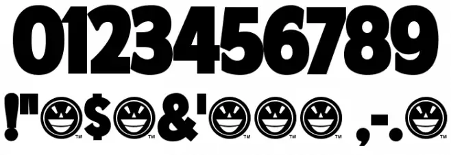 American Purpose STRIPE 1 Normal Font OTHER CHARS