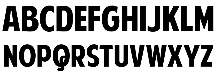 American Purpose Font LOWERCASE