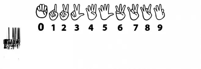 American Sign Lenguage Font OTHER CHARS