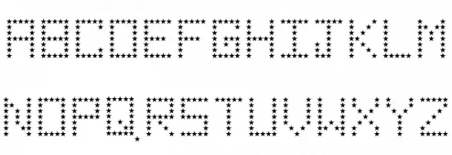 American Star Regular 字体 大写