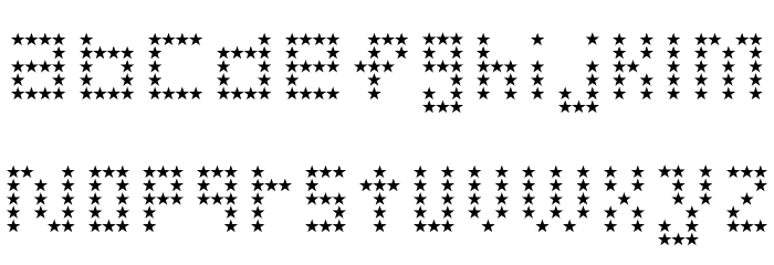 American Star Regular Font LOWERCASE