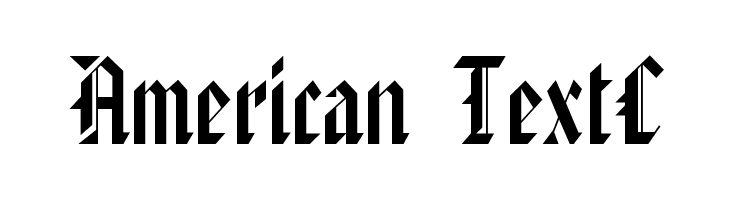 American TextC Font