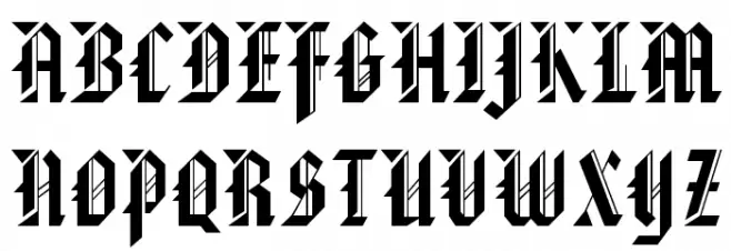 American TextC Schriftart Groß