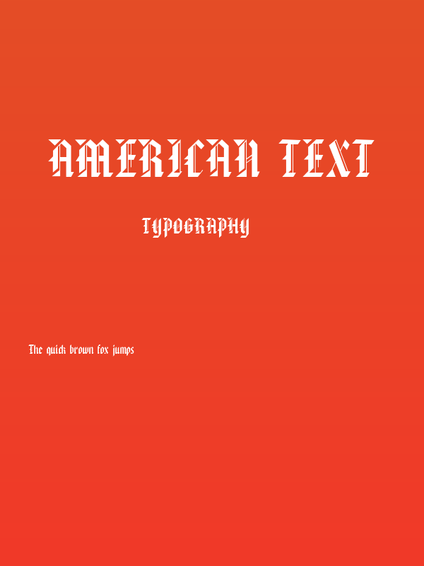 American Text Poster