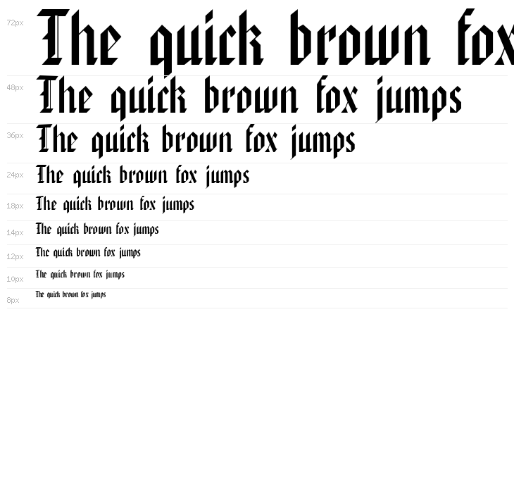 American Text Waterfall