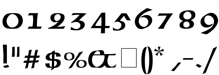 American Uncial normal Font OTHER CHARS
