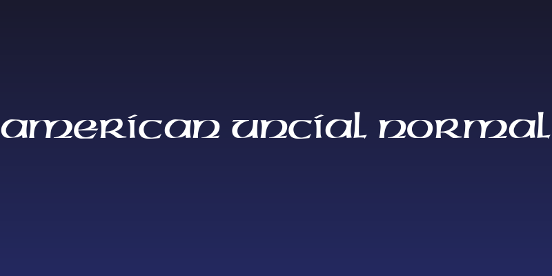 American Uncial normal Social Header